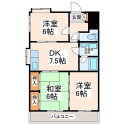 グランピアマンション建山の物件間取画像